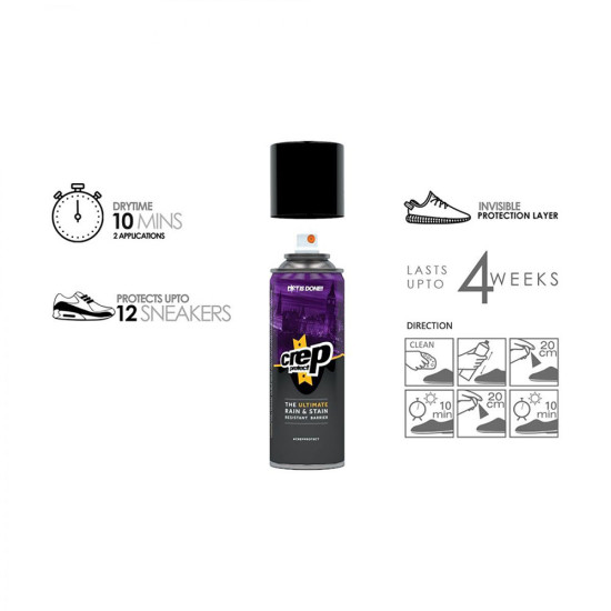 Crep Protect Spray αδιαβροχοποίησης υποδημάτων Rain and stain protection 200 ML Crep Protect Spray αδιαβροχοποίησης υποδημάτων Rain and stain protection 200 ML